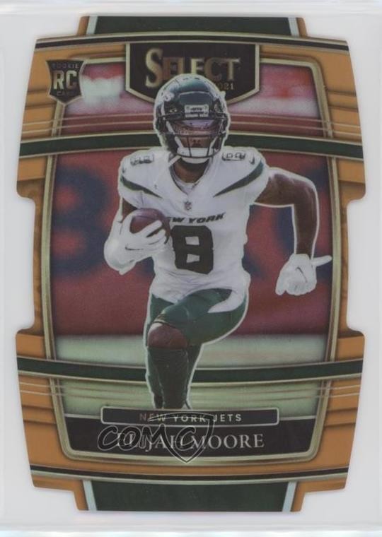 2021 Panini Select Concourse Orange Prizm Die-Cut 87/249 Elijah Moore #56 10is