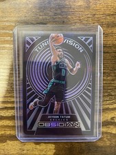 2021-22 Panini Obsidian Tunnel Vision Jayson Tatum #19 Electric Etch Purple /75