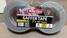 XFasten Black Gaffers Tape 2 Inch X 30 Yards, No Residue Tape, Black Gaffer T...