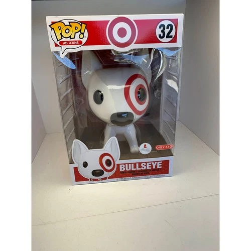 Funko Pop Ad Icons Bullseye Target Exclusive 10 Inch Vinyl Figure 32 White Red