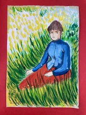 Vincent van Gogh Drawing on paper (Handmade) signed and stamped