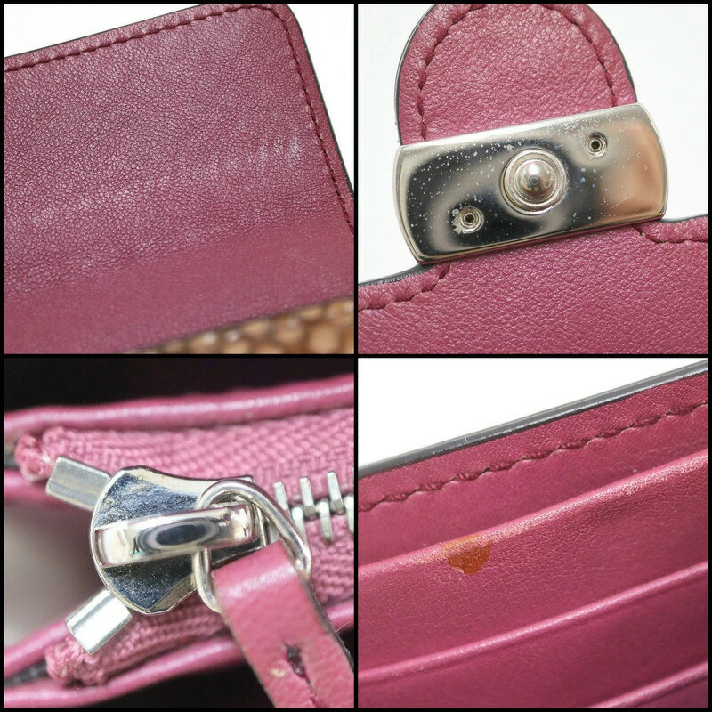 Gucci Python Leather Bifold Wallet Beige Brown AB… - image 8