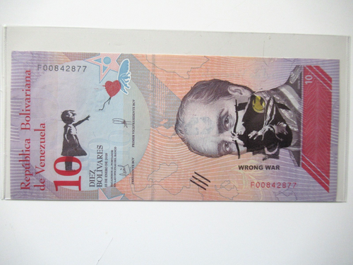 BANKSY DISMALAND 2015 : BOLIVAR BANKNOTEN (5)WERTE 2-5-10-20-50 MIT ZERTIFIKAT - Bild 7 von 17
