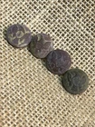 Four Dug Civil War Eagle General Service Cuff Buttons Complete With Shanks N. Ga