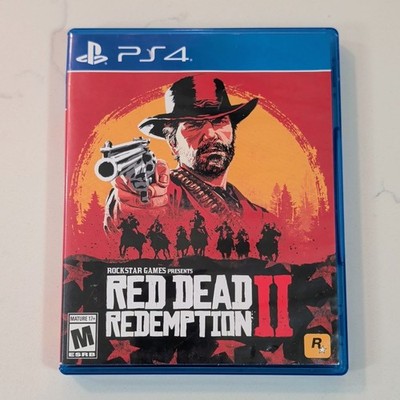 Red Dead Redemption II (Sony PlayStation 4, PS4, 2018) w/ Map - Tested 