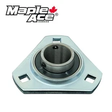 UCPFT205-16 Pressed Steel Housing Triangle Flanged 3-Bolt with Insert Bearing 1"