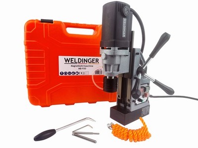 Magnetbohrmaschine MB-930 WELDINGER mit Drehgriff + Schmiersystem für Metallball