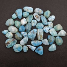 Natural Larimar Fancy Cabochon Loose Gemstone Lot 10x13-18x22 MM 108 CT