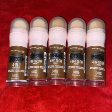 (5) 04 Maybelline Instant Age Rewind Perfector 4-In-1 Glow Makeup (0.68oz) NEW!