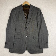 Bianco Brioni Mens Blazer 48L High Twist Super Fine Biella Modern Fit