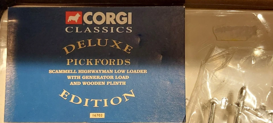Corgi 16703 Scammell Highwayman Low Loader  and Generator Pickfords 1/50 Boxed - Image 3 of 4