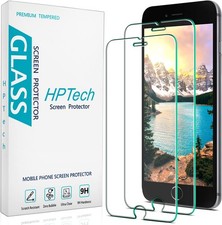 2 Pack Tempered Glass Screen Protector For iPhone SE 2020  iPhone 8, Bubble Fre