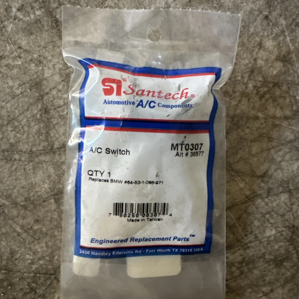 Interruptor de presión de seguridad SANTECH con coleta 64531386971 BMW E36 325i M3 535i M5 Foto 2 de 2