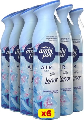Ambi Pur Air 6 Deodorant Spray 185ml Lenor Fragrance Spring Awakening