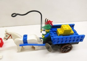 Lego Vintage LL Castle Forestmen #1877-Crusader's Cart-100% w/minifigs (1990)