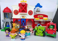 Fisher Price Little People Farm Play Set And Figure Lot