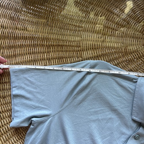 Lululemon Evolution Polo Shirt Mens M Gray Stretch Performance Slim Golf EUC! - Picture 9 of 10
