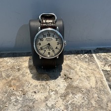 Shinola The Runwell 41mm Silver Stainless Steel Case with 3 Leather Bands.