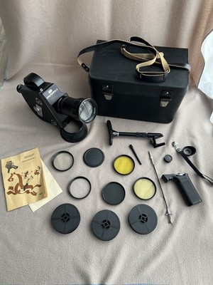 Krasnogorsk-3 16mm Vintage Movie Camera with Meteor-5-1 Lens M42 Soviet Rare