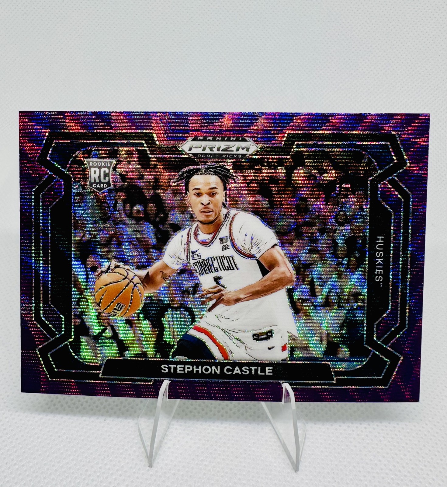 2024-25 Panini Prizm Draft Picks - Stephon Castle #17 Purple Wave Prizm (RC)