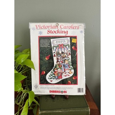 Dimensions Victorian Carolers Stocking Counted Cross Stitch Kit 8442
