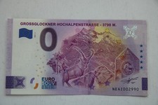 BANKNOT 0 EURO "GROSSGLOCKNER HOCHALPENSTRASSE 3798 M " 2022- 3,