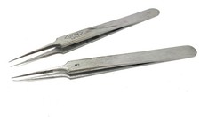 UTICA SWISS No 5 Stainless Steel Tweezers Watch Tool Varying Tip Condition