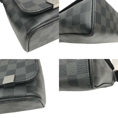 Louis Vuitton District NM Messenger Shoulder Bag Damier Graphite Black image 7