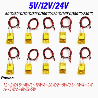 #ad PTC Heater Plate 5V 12V 24V Constant Temperature Element Thermostat Heating $8.56