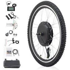 48V Electric Bicycle Motor Conversion Kit Front Wheel EBike Hub 1000W Set Black