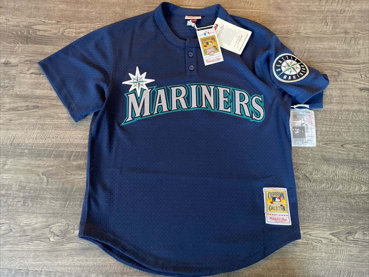 Authentic Mitchell Ness 1995 Seattle Mariners Ken Griffey Jr BP