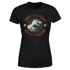 Image of Jurassic Park Black, Classic Twist T-Shirt Women's | Official Licensed | Black