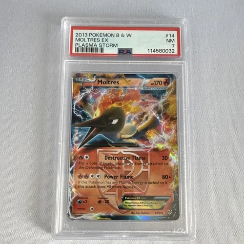 Pokémon Moltres EX 14/135 Plasma Storm Ultra Rare Holo PSA 7
