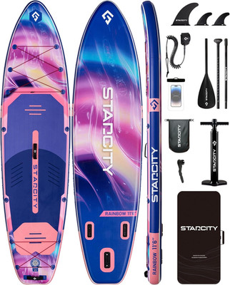 Starcity 11'6''X35''X6'' Inflatable Stand up Paddle Board, Extra Wide SUP Board for