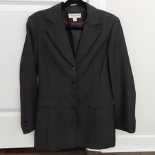 John Meyer of Norwich Women's Dk. Gray Blazer w/Notched Lapels / Size 10 / EUC