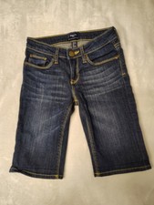 GapKids Girls Dark Wash Denim Knee Length Shorts Size 8