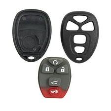 Replacement for New Shell Case and 5 Button Pad for Remote Key Fob with FCC