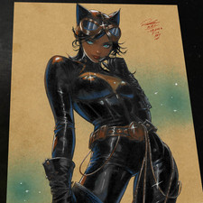 Catwoman Art Print Signed 8.5x11 | Art by Key...