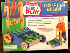 Melissa Doug First Play CHOMP & CLACK ALLIGATOR Push Toy ON SALE $39.99
