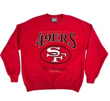 Vintage 90s 49ers Sweatshirt Lee Sport NFL Crewneck Red L USA Made