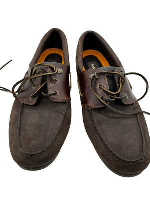 Timberland Mens Size 11.5 M Brown Leather Top Sider Lace Up 3 Hole Boat Shoes
