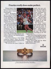 1983 Rolex Watch ad Chris Evert-Lloyd Lady-Datejust