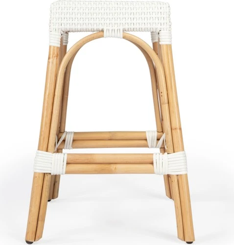 Discover Elegant Coastal Rattan Counter Stool by Butler - Picture 4 of 8