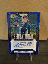 2025 PANINI PRIZM SENSATIONAL SIGNATURES SS-DS DANNY SERRETTI BLUE SHIMMER 8/8