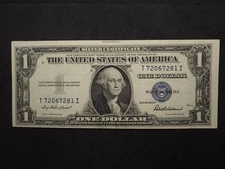 1935-F $ 1 DOLLAR SILVER CERTIFICATE *CRISPY + WHITE AU NOTE* FREE SHIP! S3882
