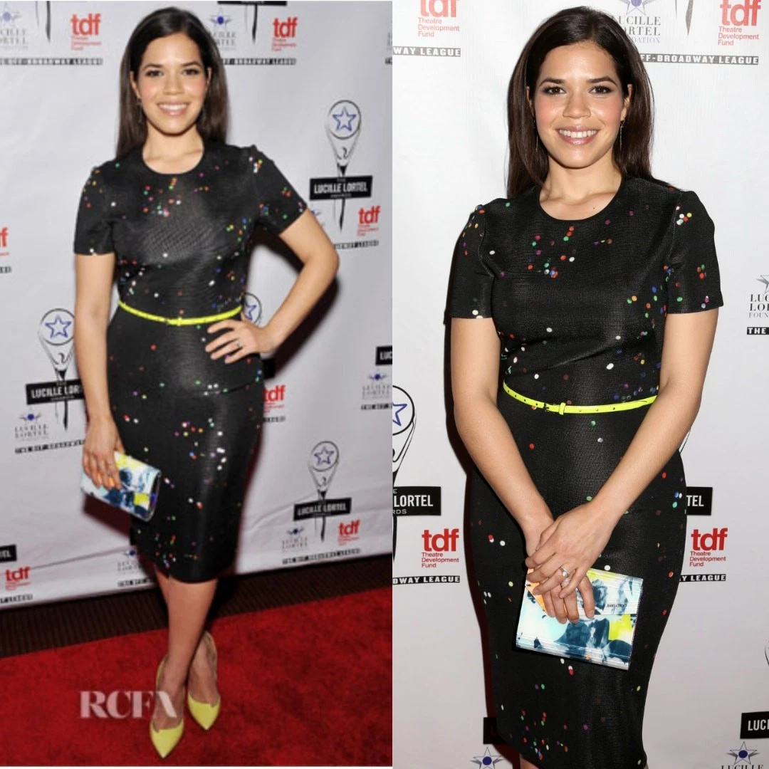 GIVENCHY Abito Muticolor Pois Maglia Bodycon Midi Designer Nero Medium