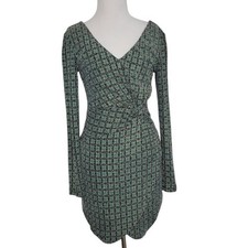 Guess Women Glam Metallic Dress Sexy Going Out Party Tulip Hem Green 4