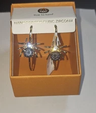 True to Form “Bite Me, Darling” Spider Sparkle Hoop Earrings