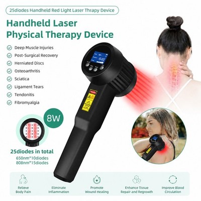 8W Handheld LLLT Device for Pet Post Surgery Recovery and Wound Healing Home Use