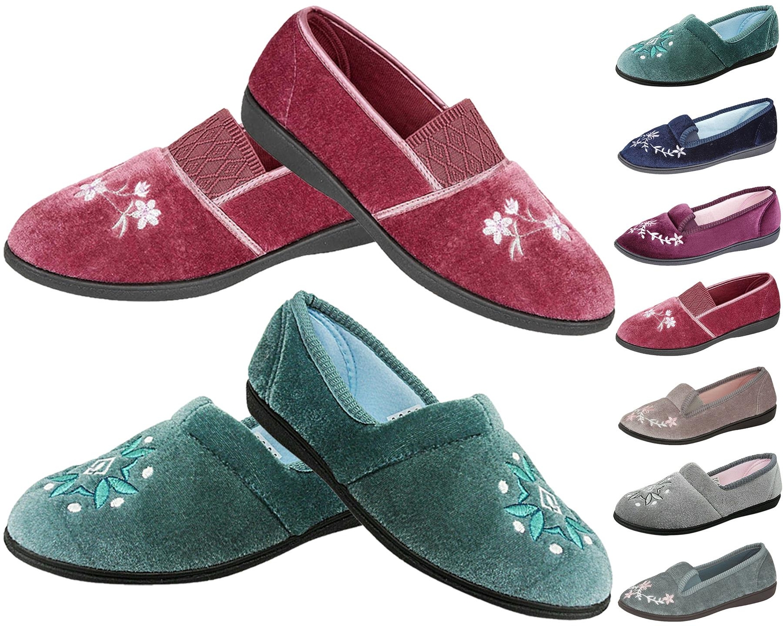 SAOLA Pantofole Donna Donna Suola Dura Interno Esterno Mocassino Comfort Nuove